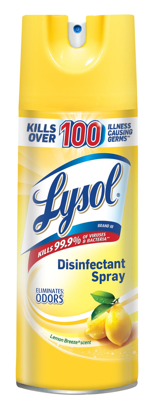 LYSOL DISINFECTANT SPRAY LEMON BREEZE 12.5 OZ