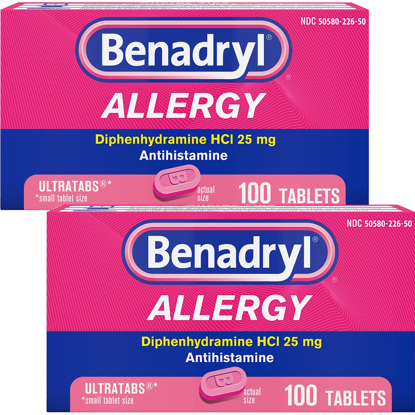 BENADRYL ALLERGY ULTRATAB 100