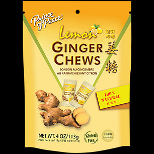 GINGER LEMON CHEWS 4 OZ