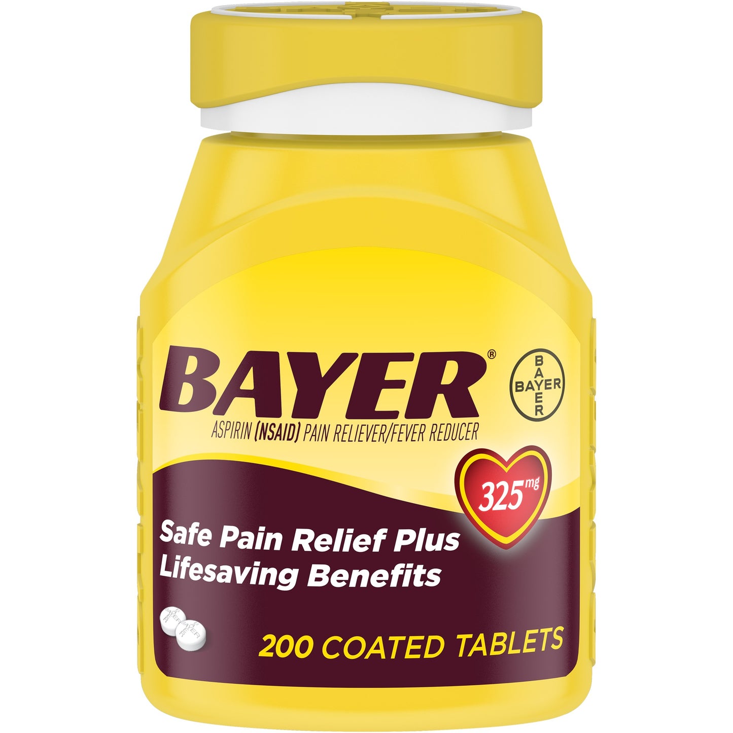 BAYER ASPIRIN TAB 325 MG 200