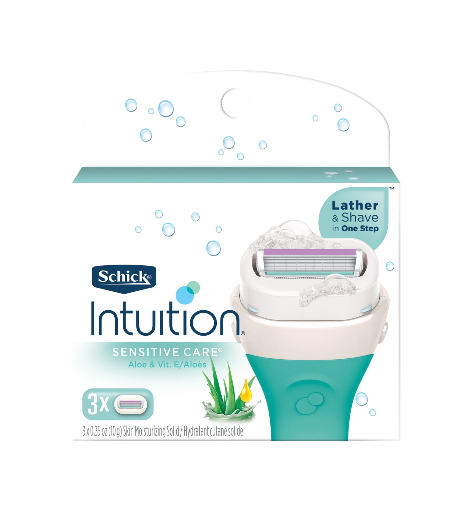 SCHICK INTUITION NATURAL SENSITIVE CARE REF 3