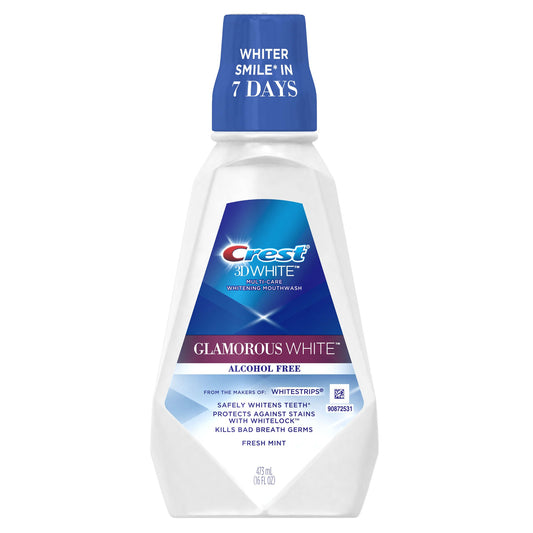 CREST 3D WH M/CARE WHITEN RINSE FR MINT 473ML