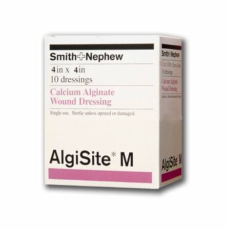ALGISITE M ALGINATE DRESSING 4 X 4" (10)