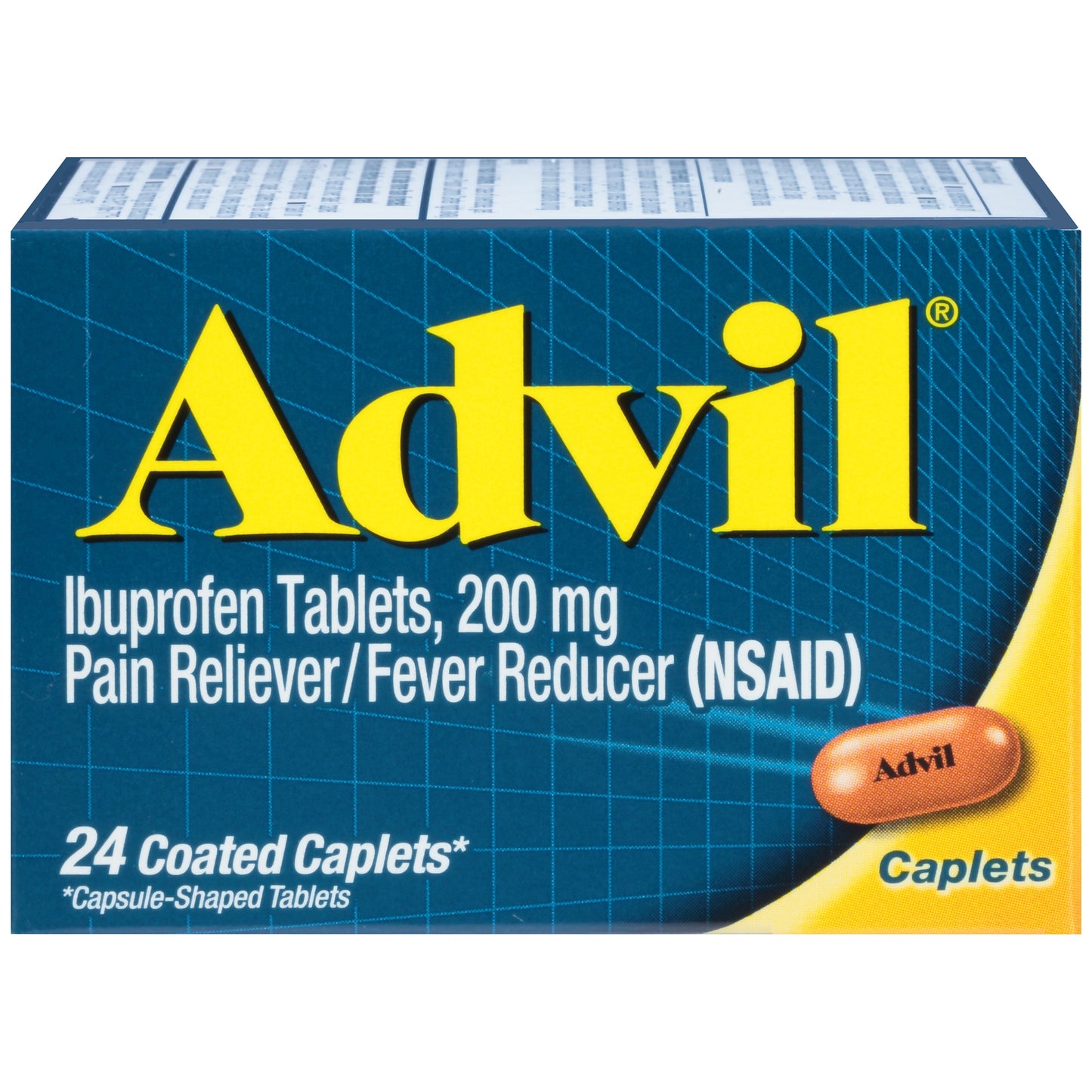 ADVIL CAPLET REG STRENGTH 200 MG 24