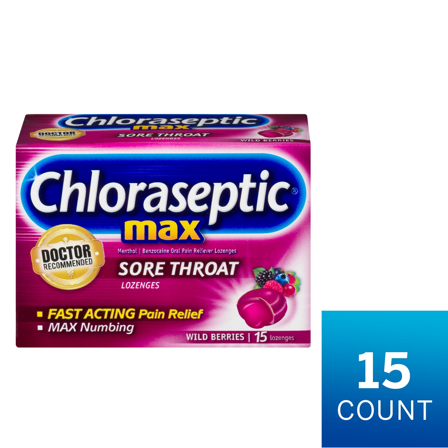CHLORASEPTIC MAX STR LOZENGE WILDBERRIES 15