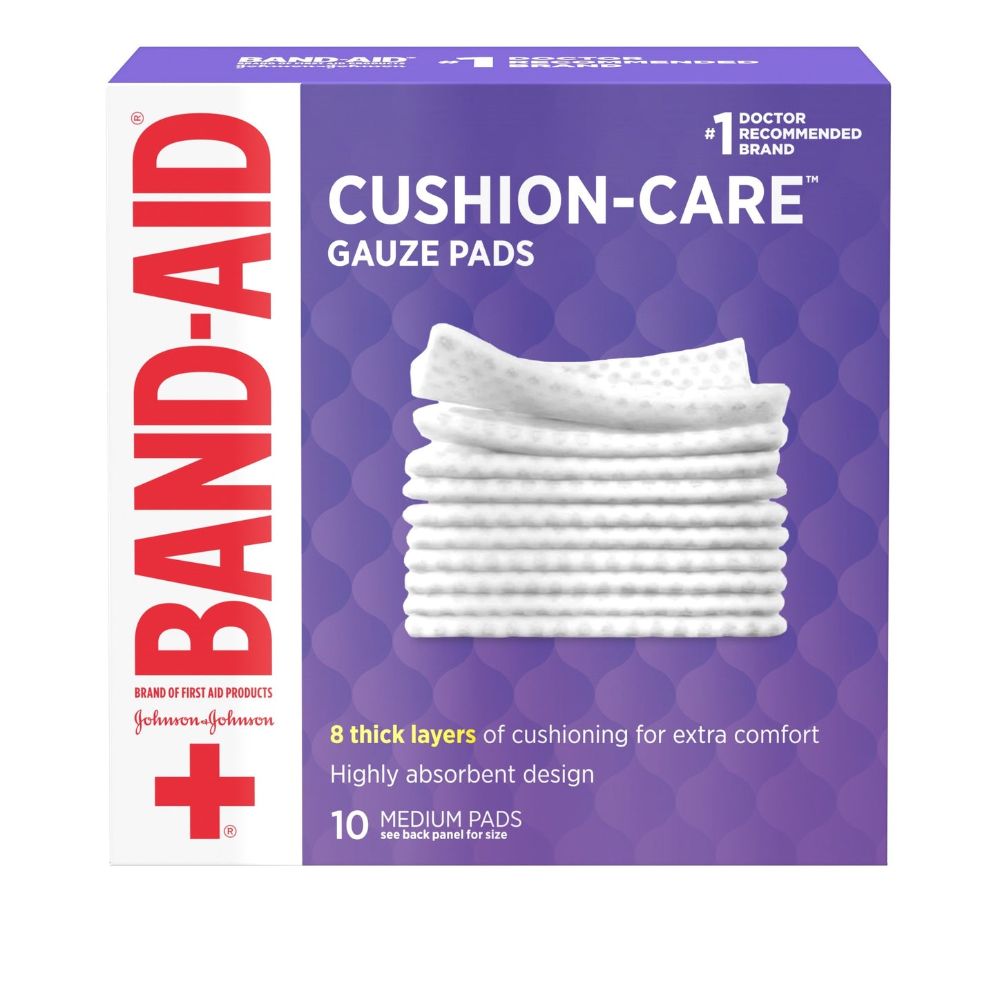 BAND AID FA GAUZE PAD 3 X 3" (10)