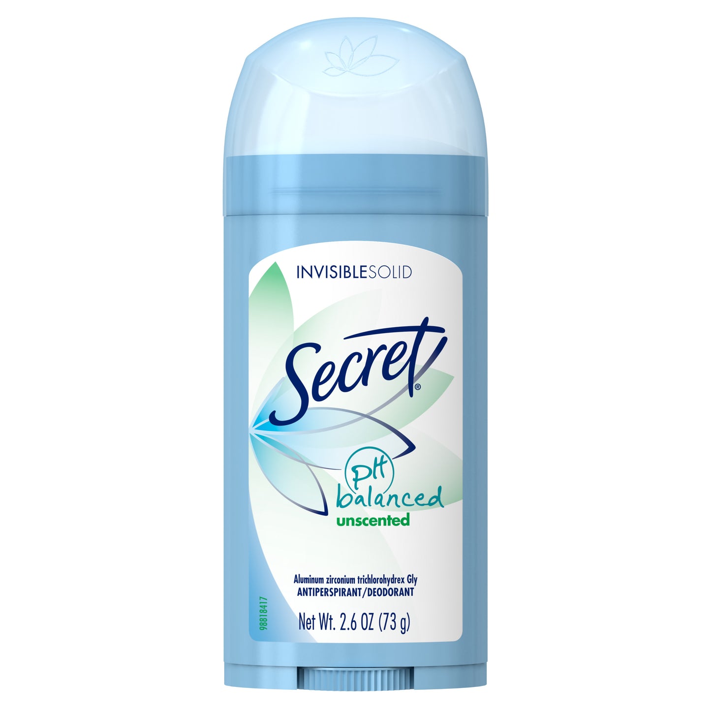 SECRET INVISIBLE SOLID A/P UNSCENTED 2.6 OZ