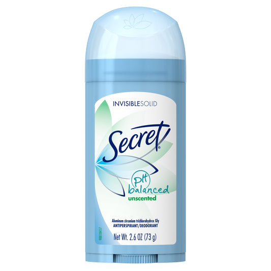 SECRET INVISIBLE SOLID A/P UNSCENTED 2.6 OZ