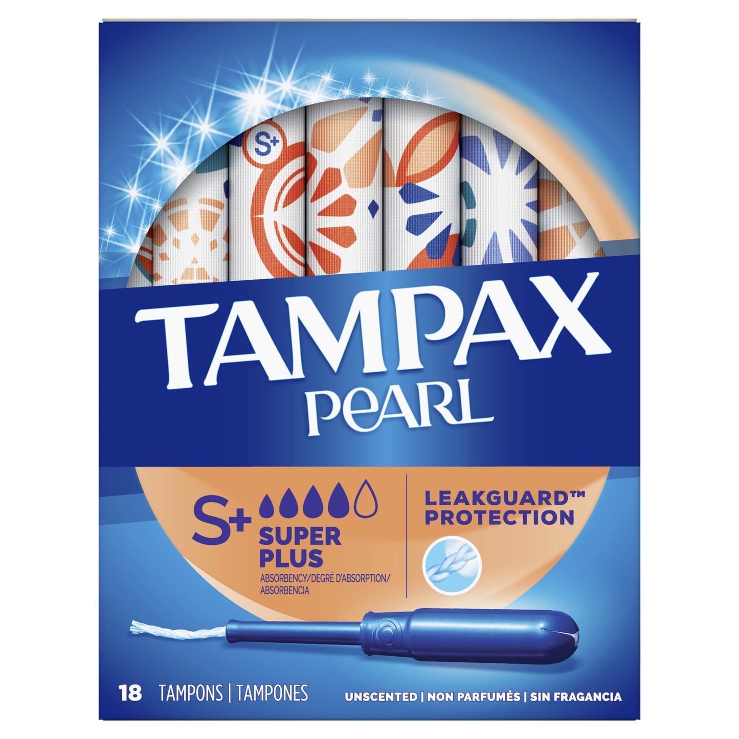 TAMPAX PEARL UNSCENTED SUPER PLUS 18