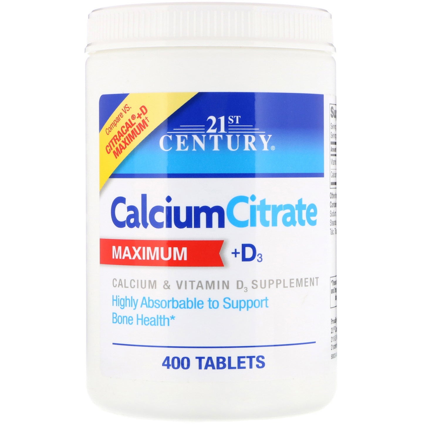CALCIUM CITRATE + D MAXIMUM TAB 400
