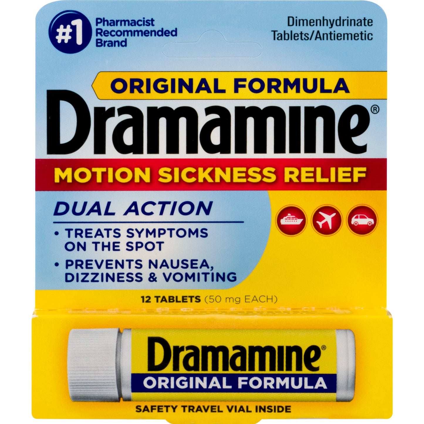 DRAMAMINE TAB 50 MG 12