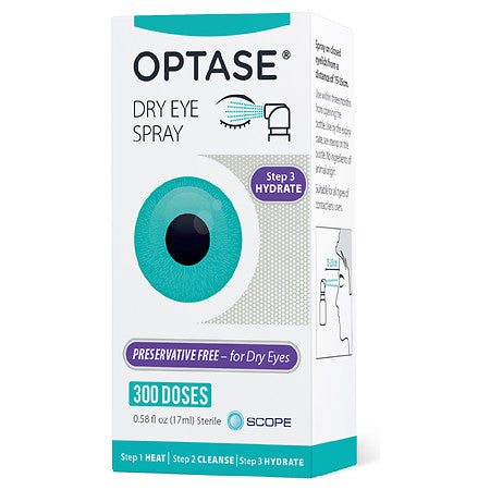 OPTASE COMFORT DRY EYE SPRAY .58 FL OZ 300 DS