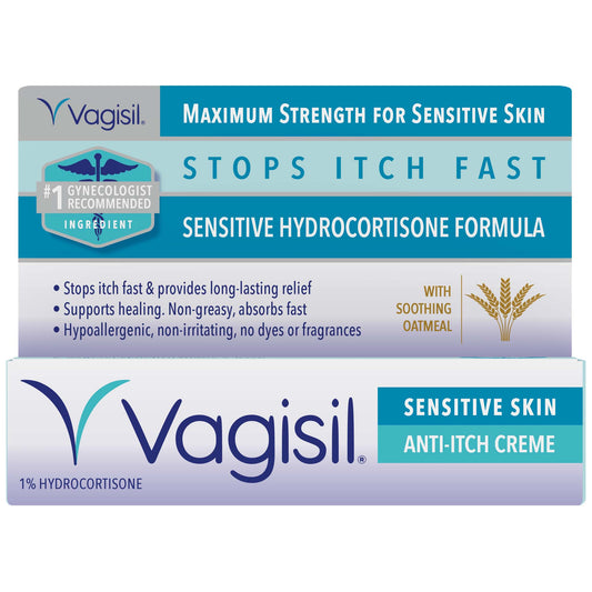 VAGISIL CREME MAX STRENGTH SENS SKIN 1 OZ