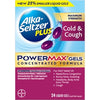 ALKA SELTZER + POWERMAX GEL COLD/COUGH 24
