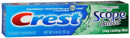 CREST TOOTHPASTE XTA WH+SCOPE OUTLAST LL 4 OZ