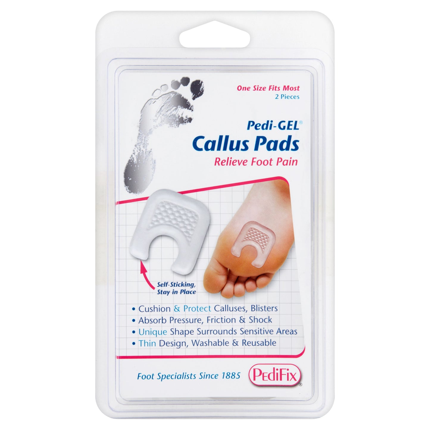 CALLUS PADS PEDI-GEL OSFM PK/2
