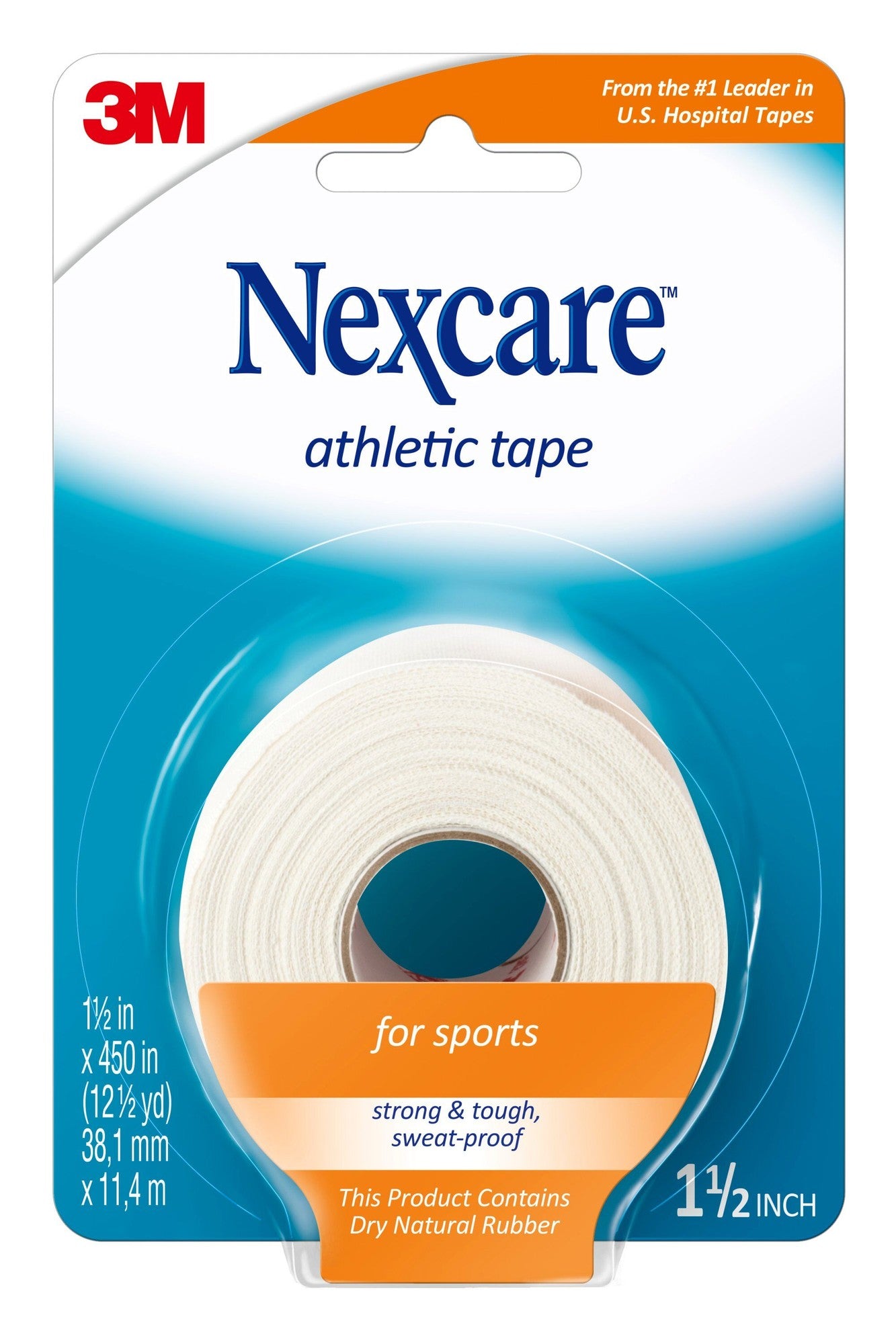 NEXCARE TAPE CLOTH ATHLETIC 1.5" X 12.5'