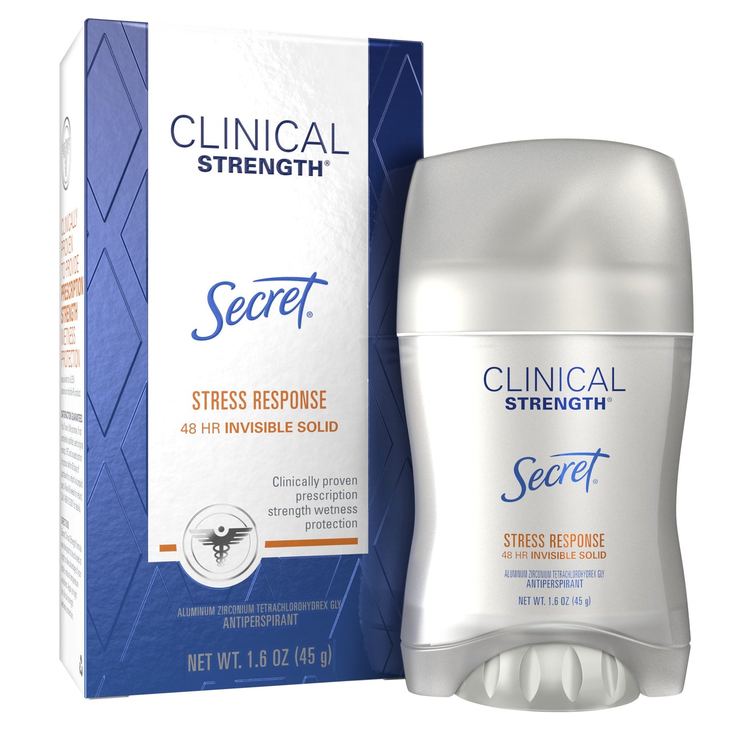 SECRET CLINICAL STR STRESS RESP IS 48HR 1.6OZ