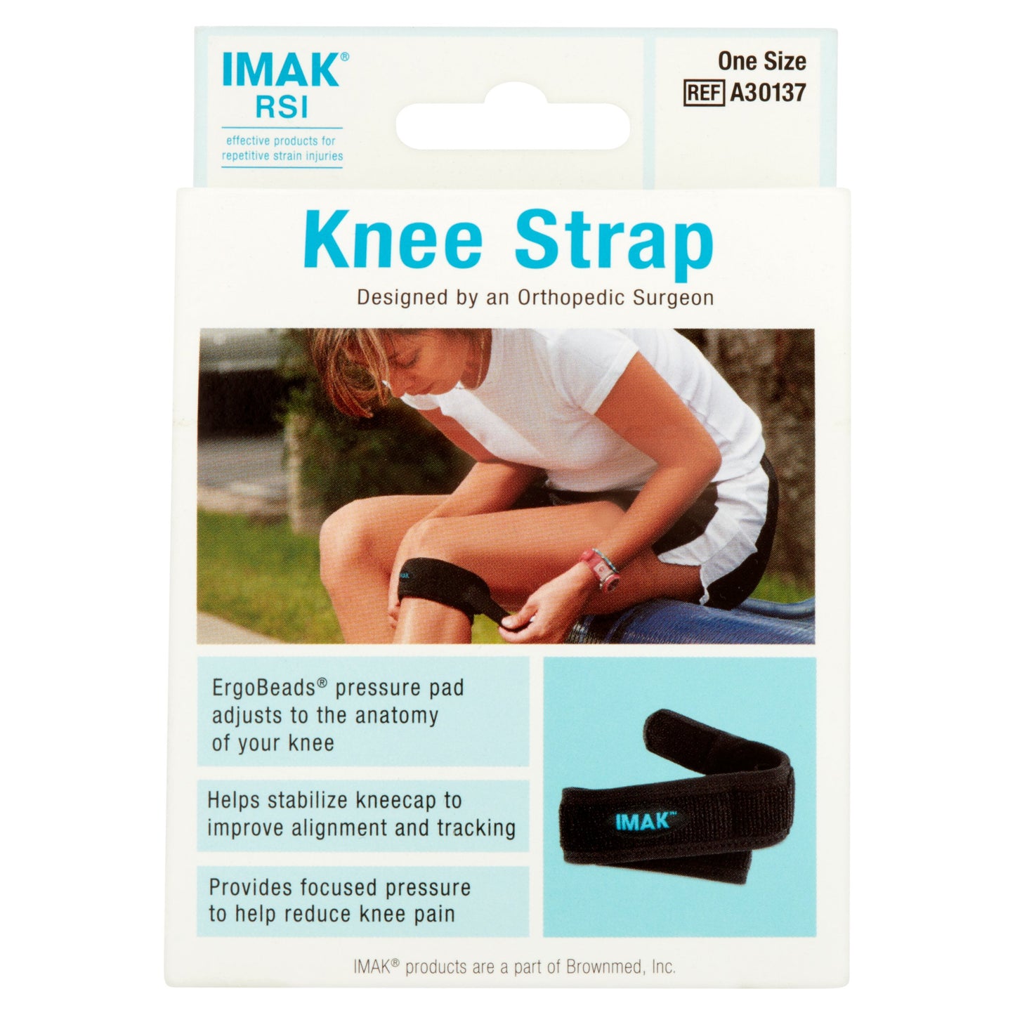 KNEE STRAP W/ ERGOBEADS