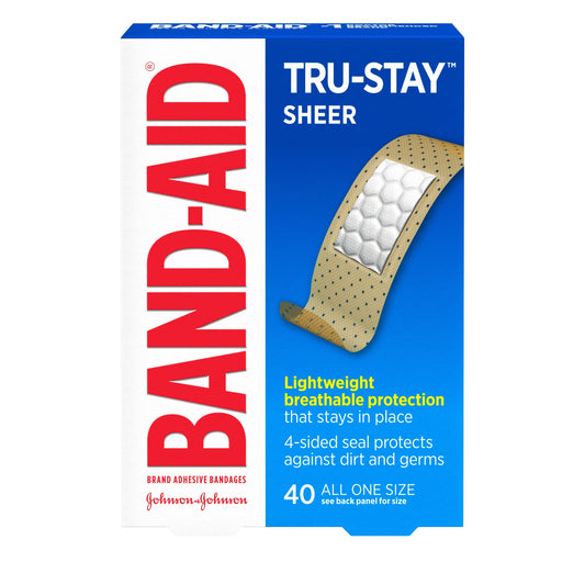 BAND AID SHEER STRIPS 3/4 X 3" (40)