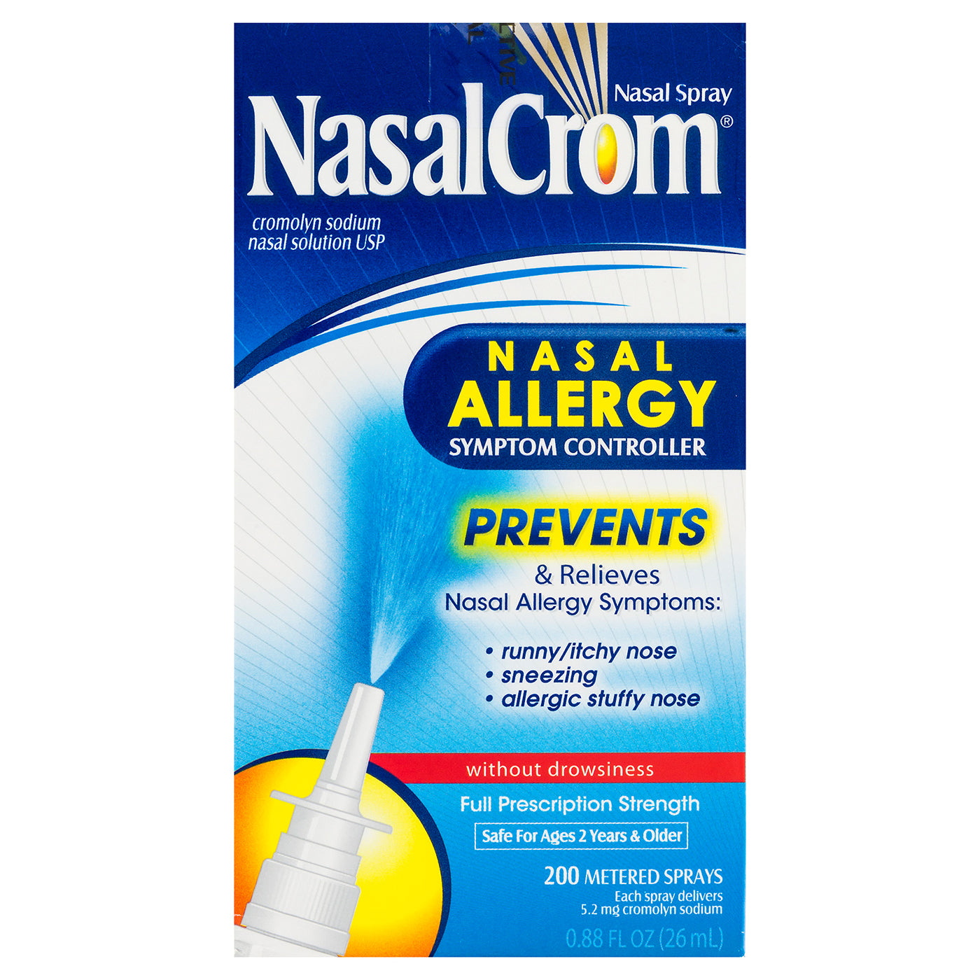NASALCROM NASALSOLUTION 26 ML 200 SPRAYS OTC