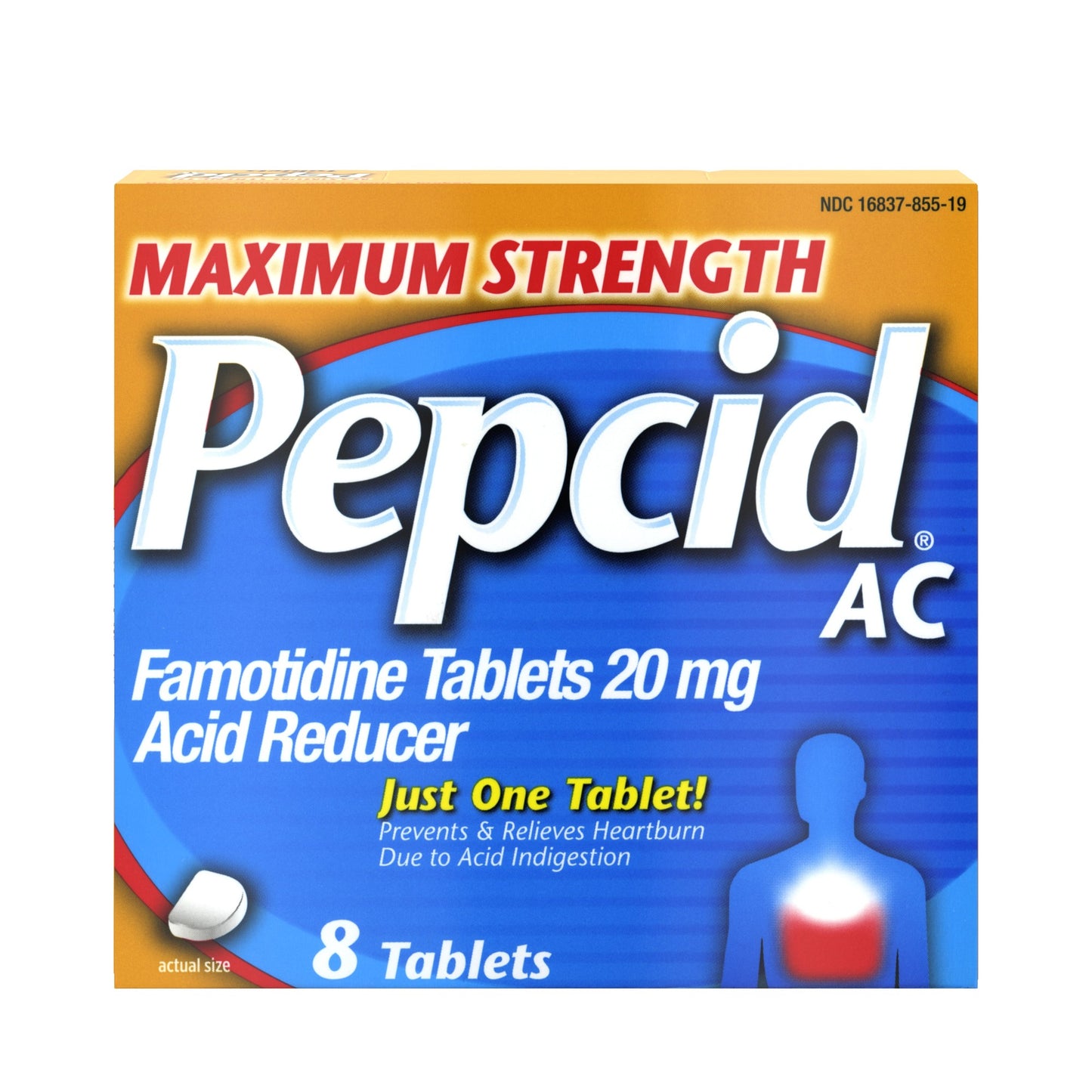 PEPCID AC TAB MAX STRENGTH 20 MG 8