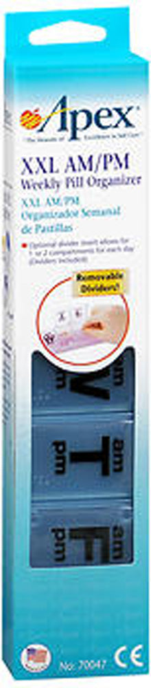 PILL REMINDER WEEKLY 14 COMP AM/PM XXL