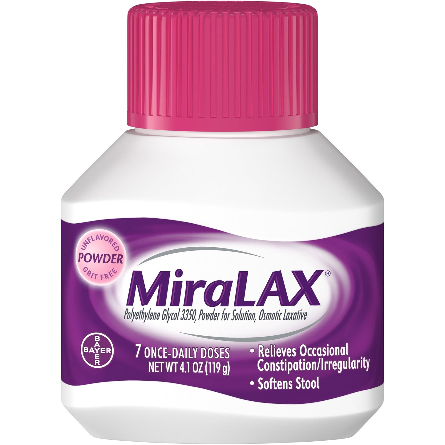 MIRALAX 7 DOSES 4.1 OZ (119 GM)