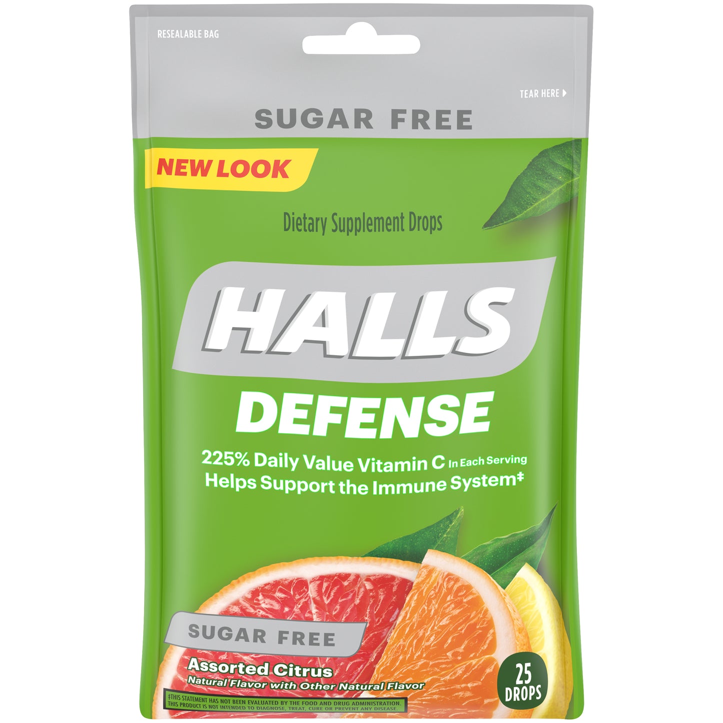 HALLS DEFENSE VIT C ASSORTED CITRUS SF 25