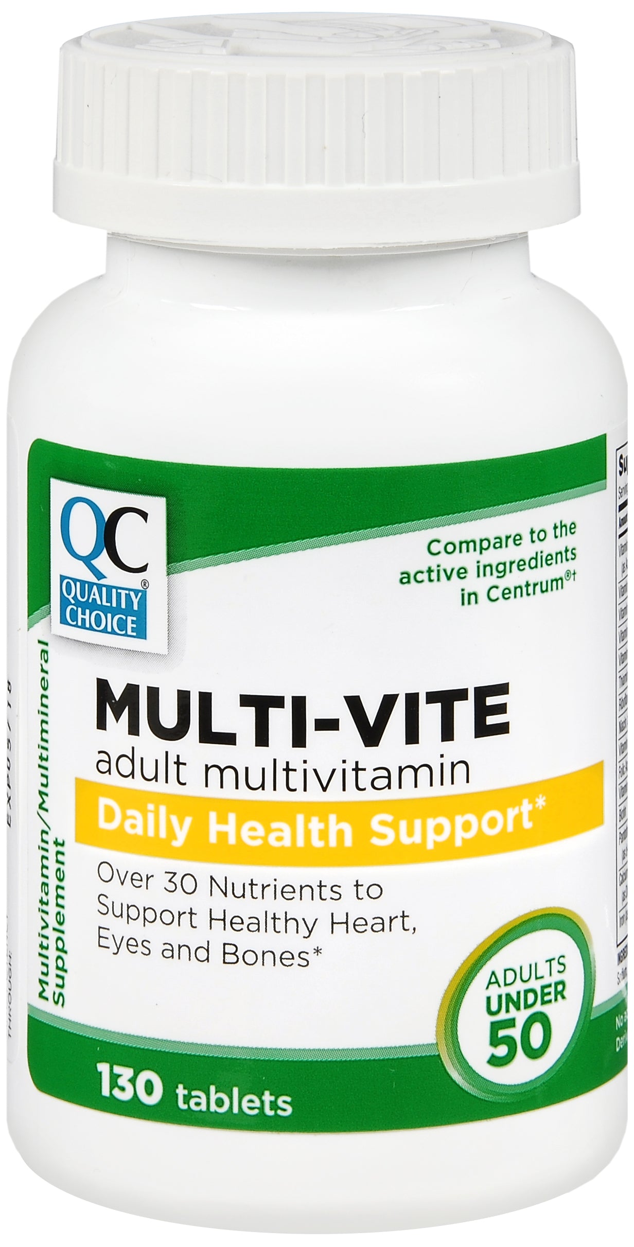 QC MULTI-VITAMIN W/IRON TAB 130