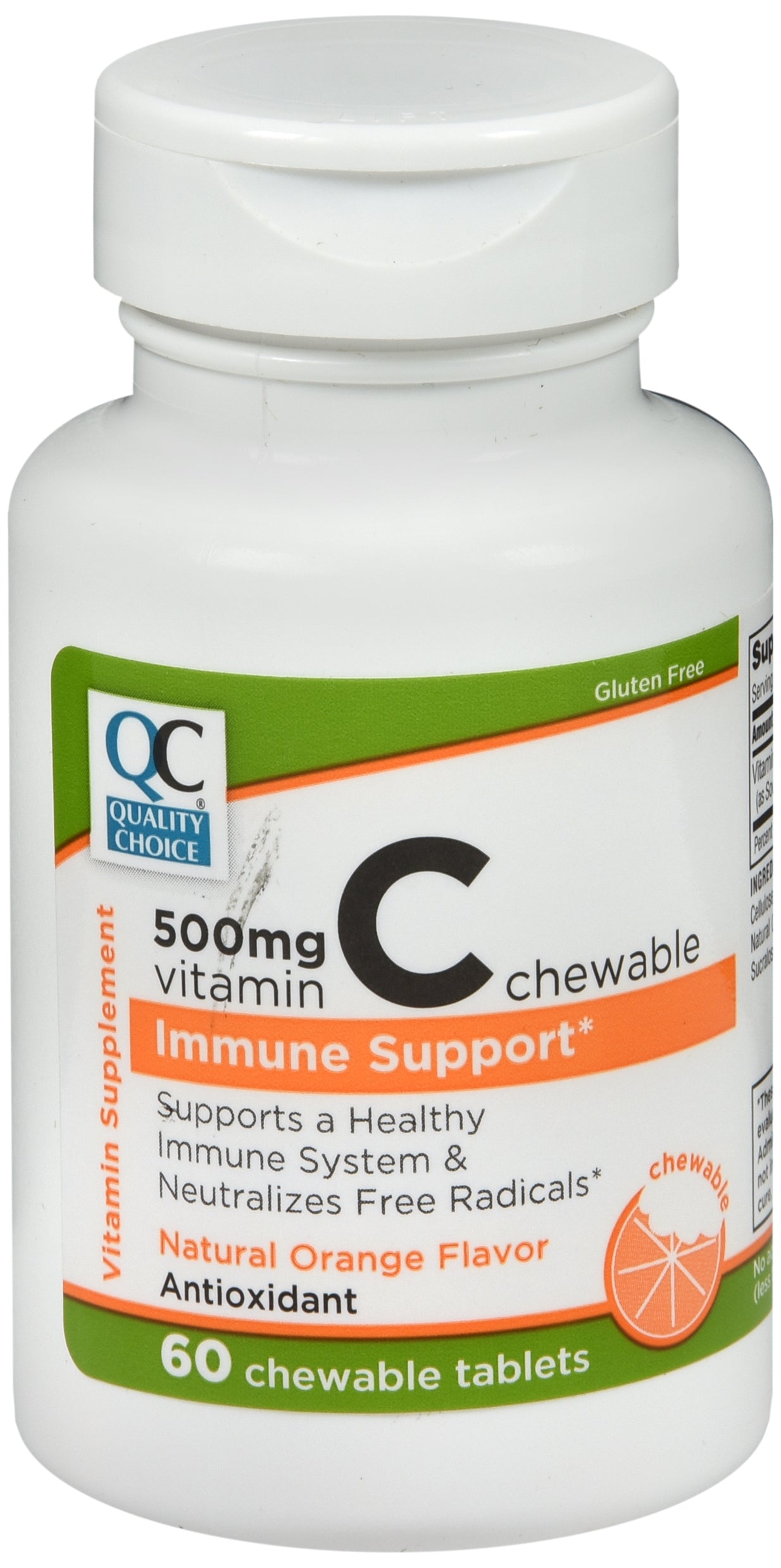QC VITAMIN C CHEW TAB ORANGE 500 MG 60