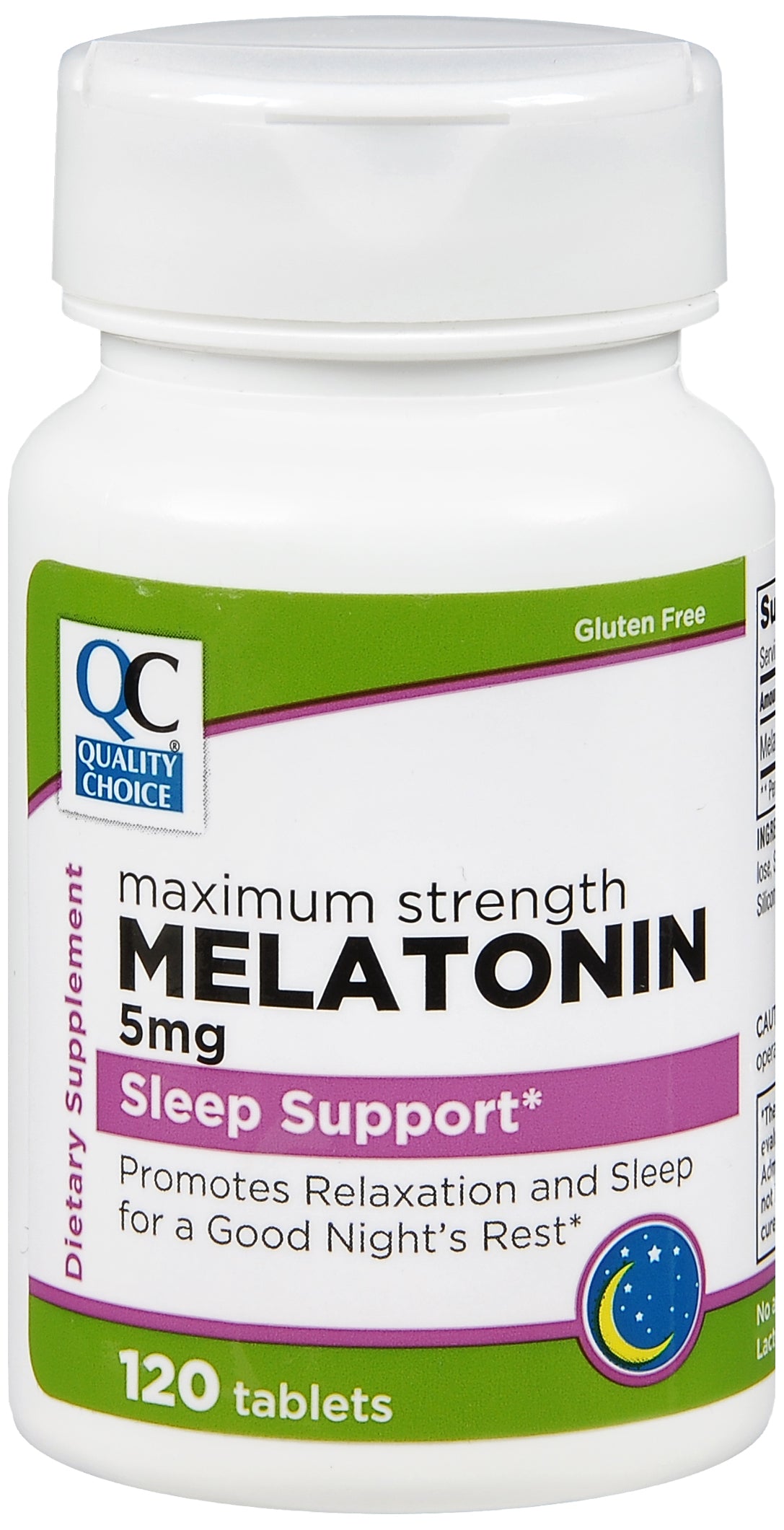 QC MELATONIN TAB 5 MG 120