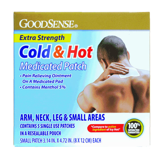 GS MEDICATED PAIN RELIEF PATCH COLD/HOT SM 5