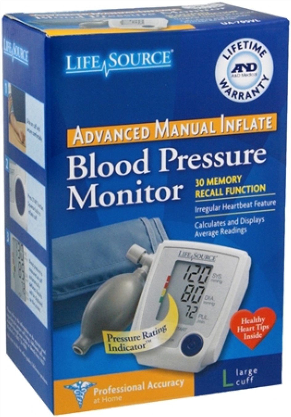 BP KIT DIG/MANUAL INFLATE LG 14.2-17.7" A&D