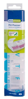 PILL REMINDER WEEKLY 7 COMP PUSH BUTTON XL