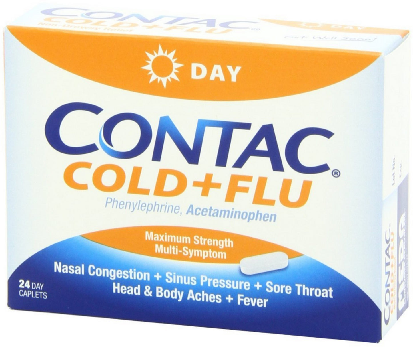 CONTAC COLD/FLU D/N MAX CAPLET PE 24