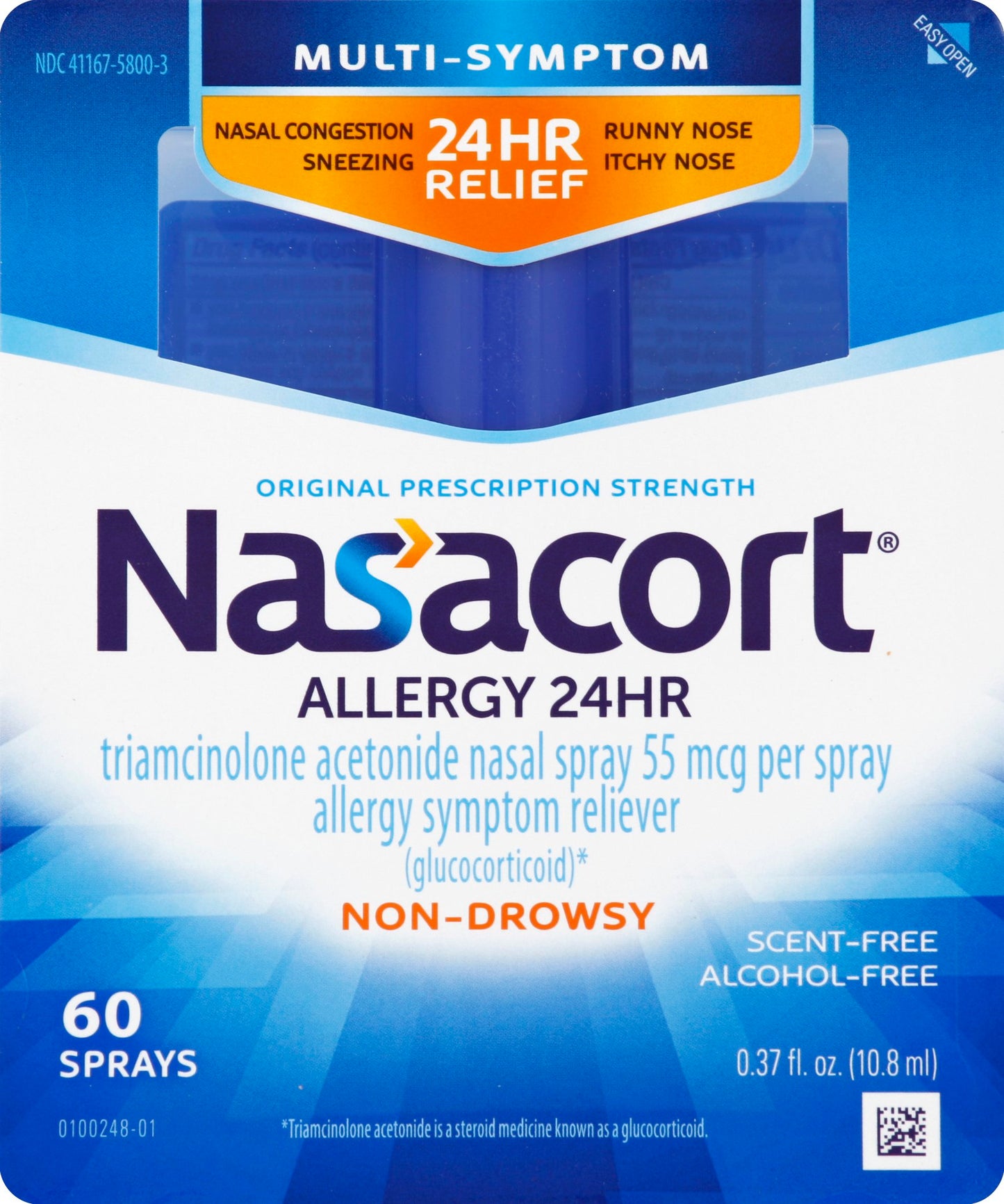 NASACORT ALLERGY 24HR .37 OZ 60 SPRAYS