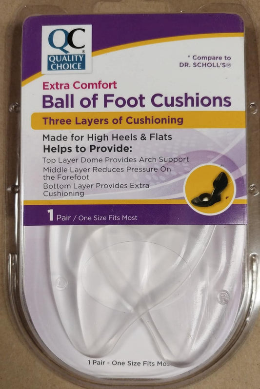 QC CLEAR BALL OF FOOT WOMEN OSFM PR