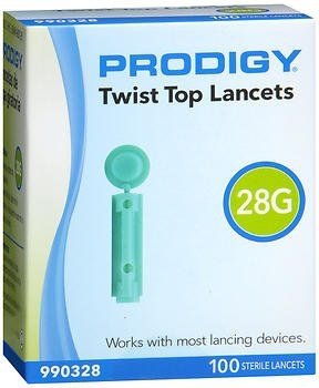 PRODIGY LANCET TWIST TOP 28G BX/100