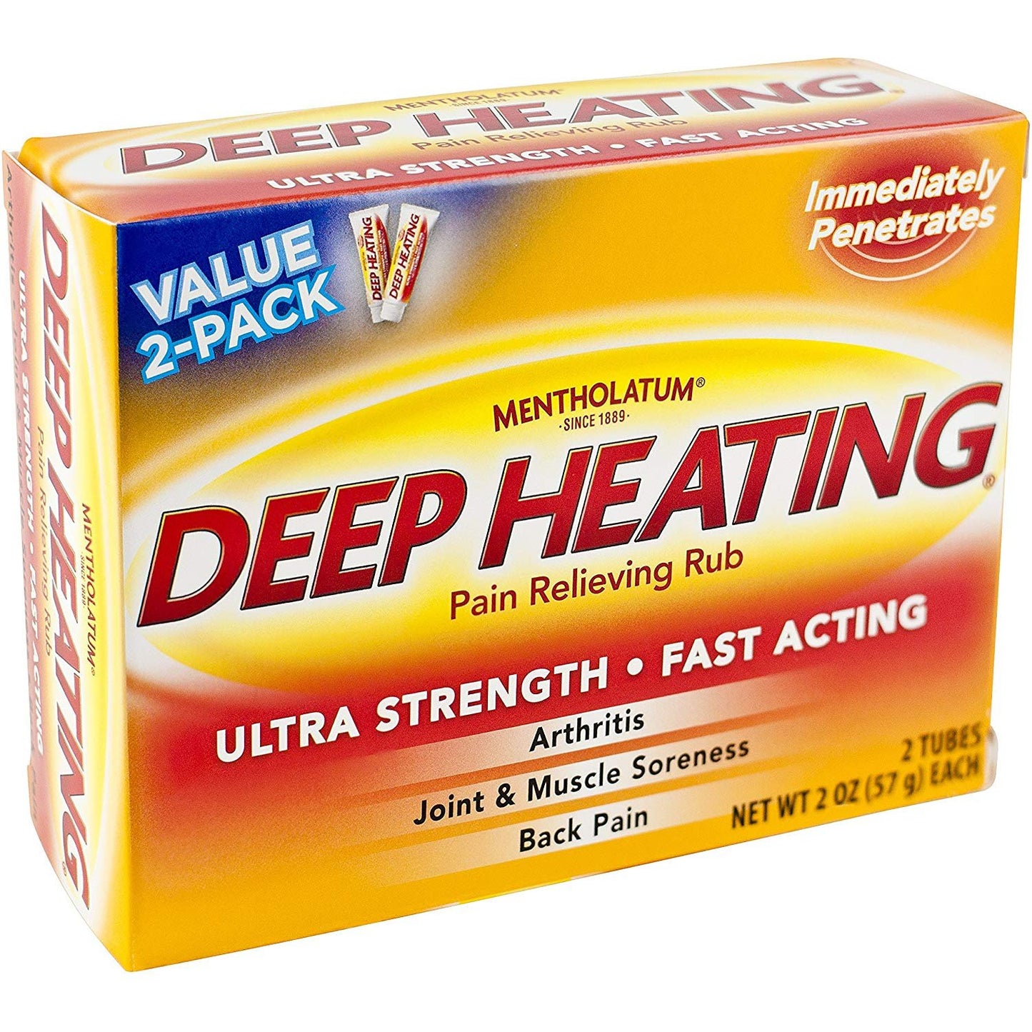MENTHOLATUM DEEP HEATING RUB 2 OZ TUBE