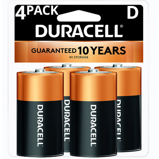 DURACELL BATTERY SIZE D (4) #MN1300R4Z17