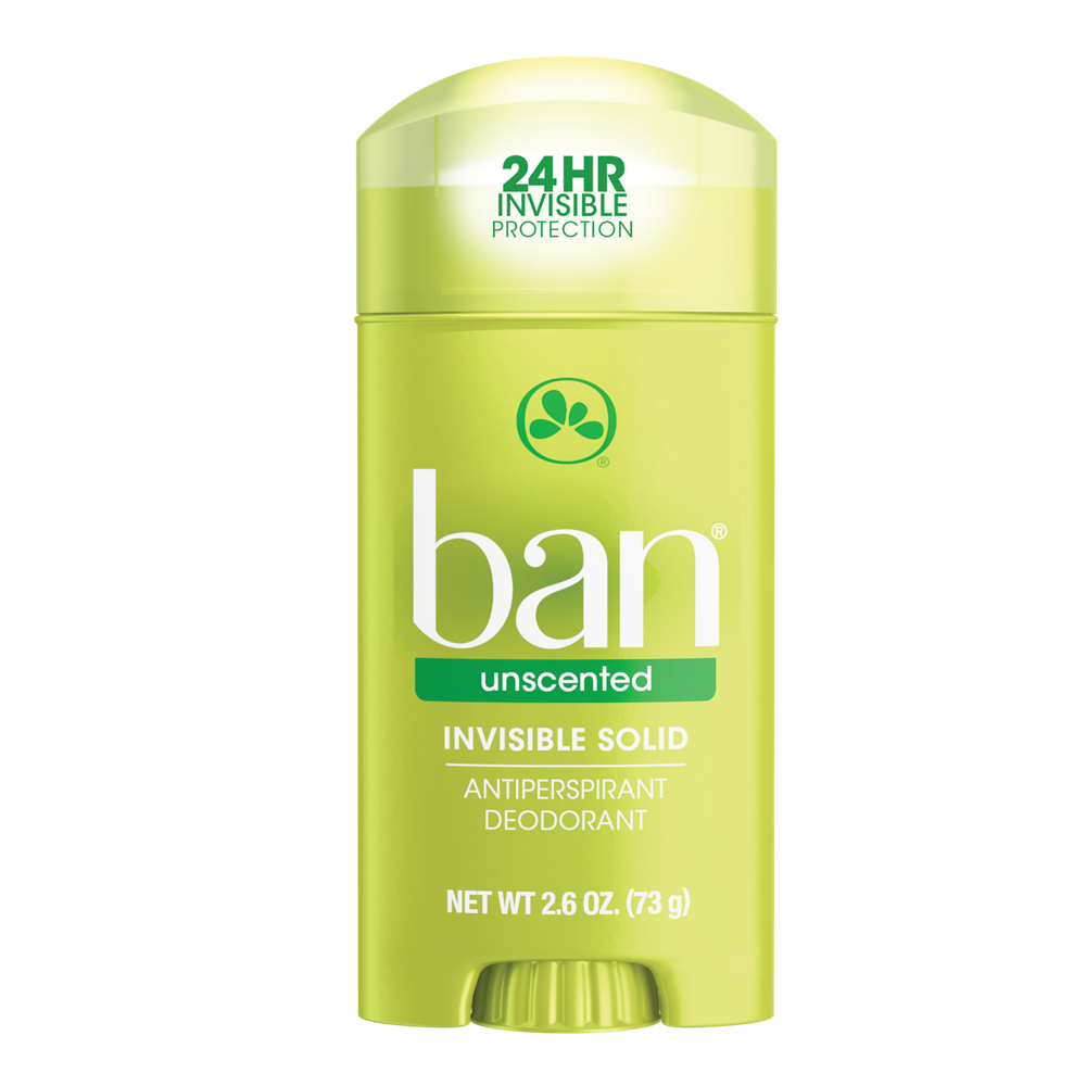 BAN INVISIBLE SOLID UNSCENTED 2.6 OZ