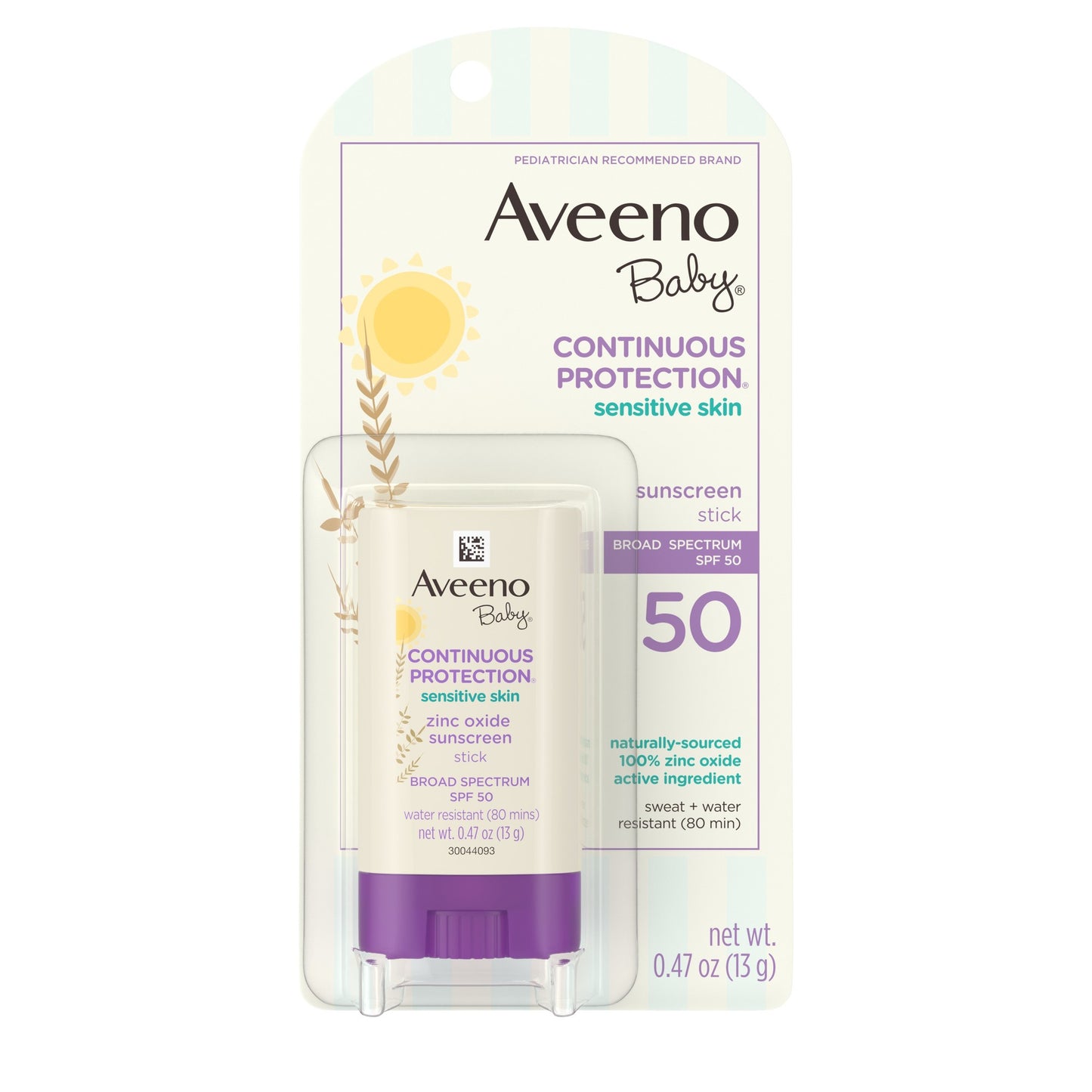 AVEENO BABY SUNSCREEN STICK SPF 50 0.47 OZ