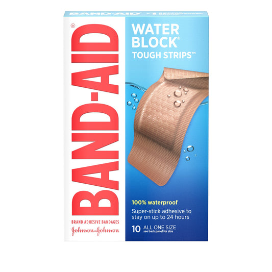 BAND AID TOUGH XLARGE WATERPROOF ONE SIZE 10