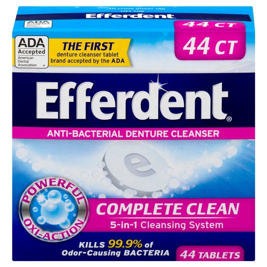 EFFERDENT DENTURE CLEANER AB TAB 44