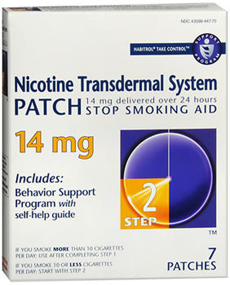 NICOTINE TRANS PATCH(HABITROL)STEP 2 14 MG 7