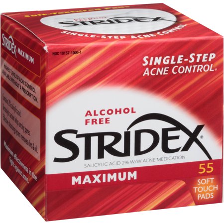 STRIDEX MEDICATED PAD MAX STRENGTH 55