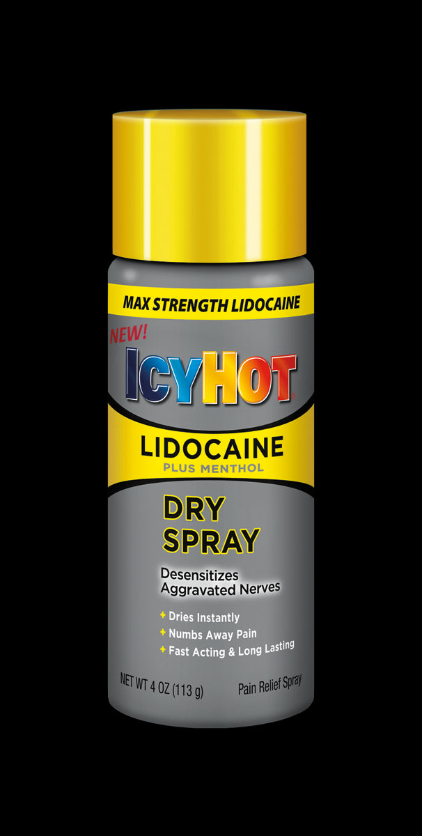 ICY HOT W/LIDOCAINE DRY SPRAY 4 OZ