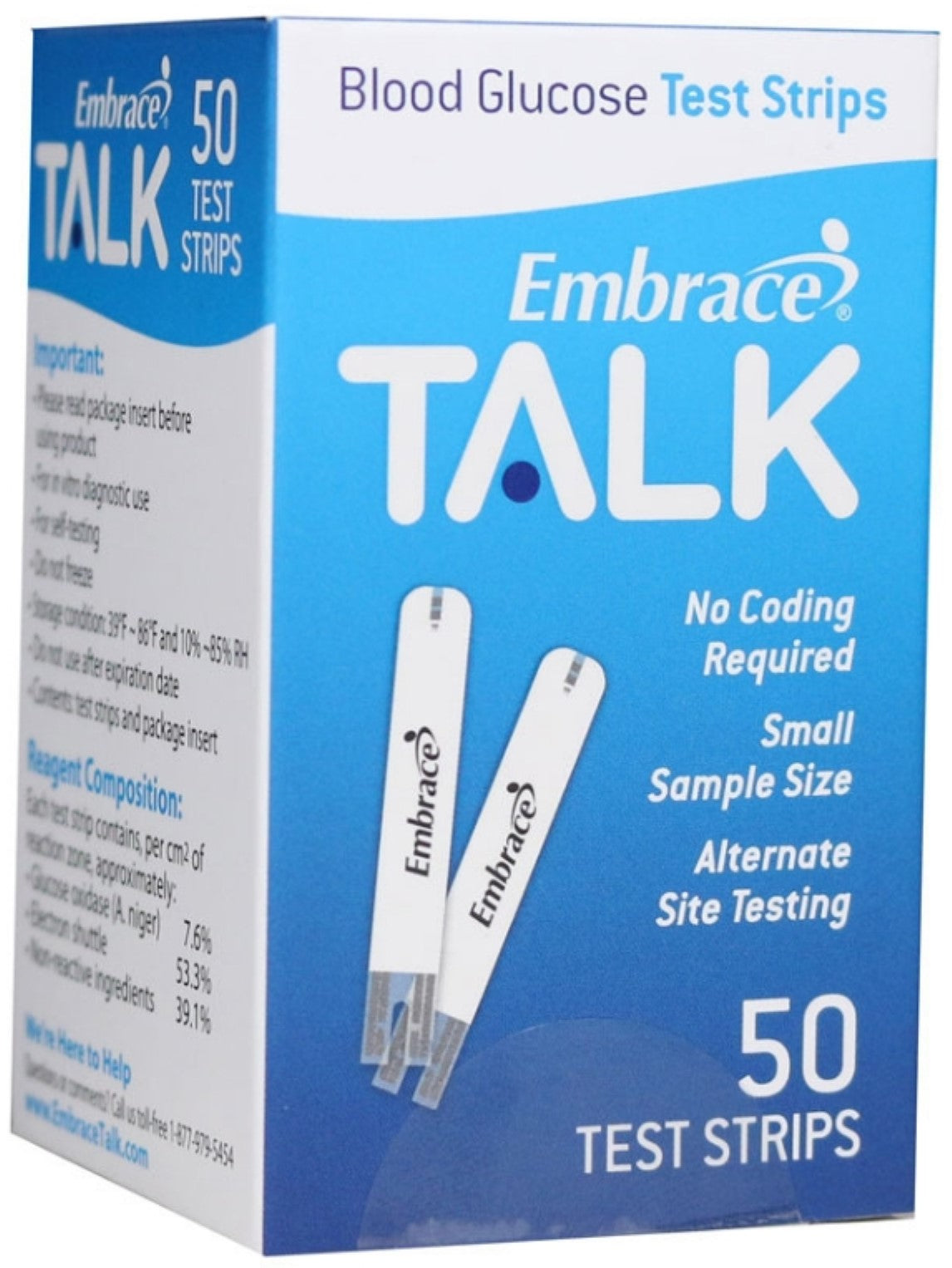 EMBRACE TALK TEST STRIPS BX/50