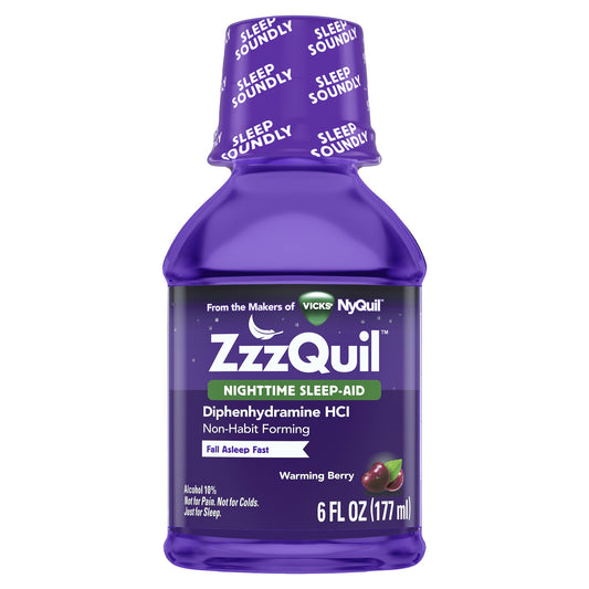 ZZZQUIL NIGHTTIME SLEEP AID LIQUID 6 OZ